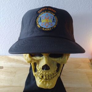 DS Vintage Udelhoven Oilfield System Safety Award Patch Snap Back Trucker Hat